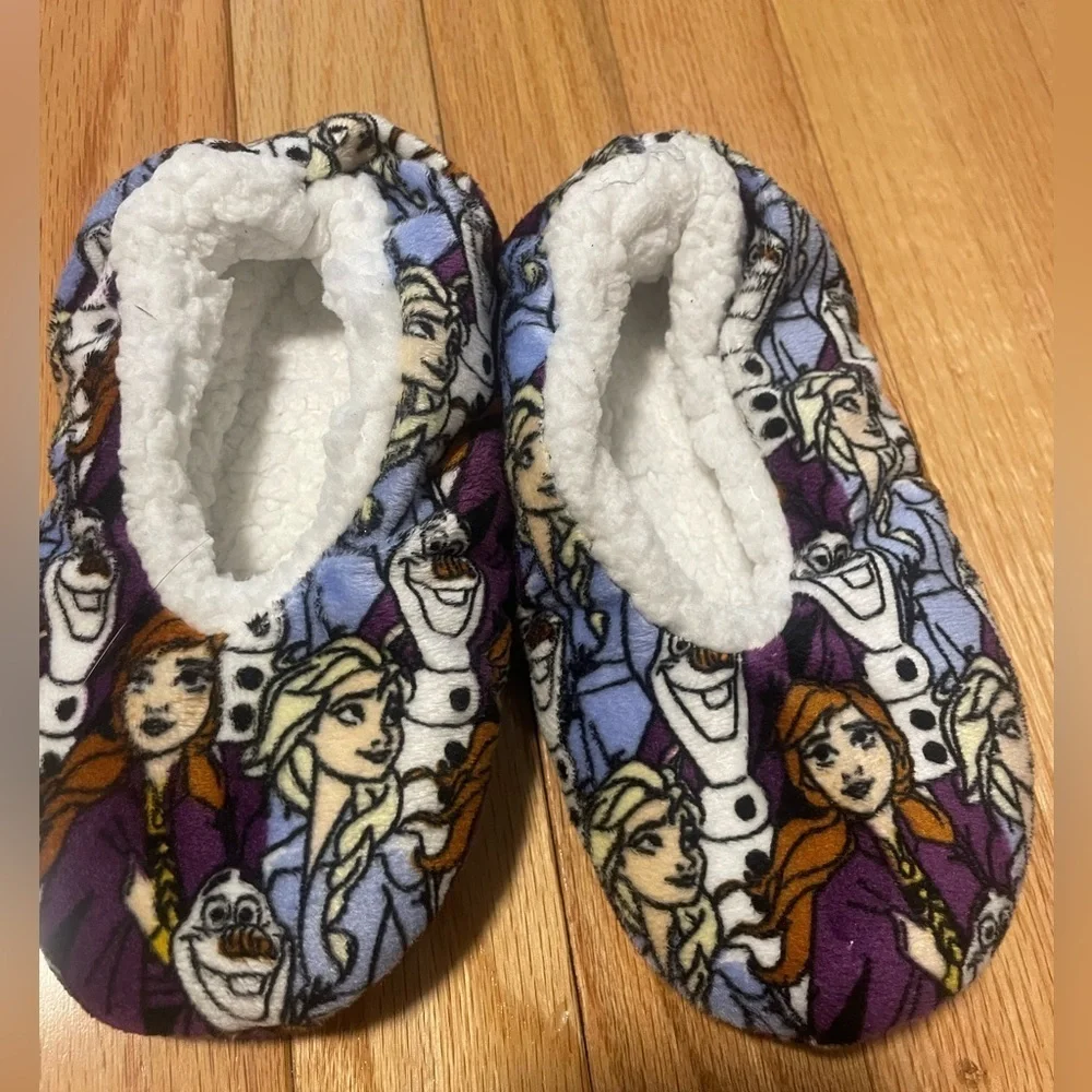 Frozen Kids Fuzzy Slippers